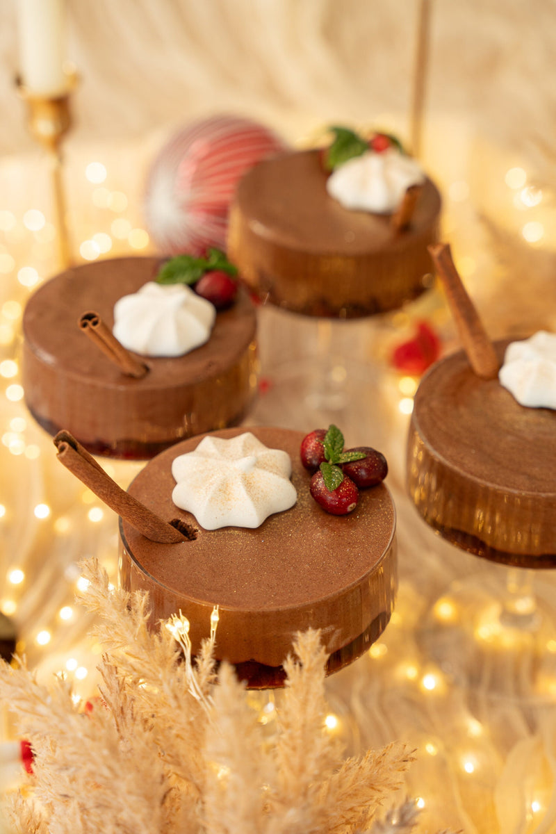 BOŽIČNI ČOKOLADNI MOUSSE (veganski)