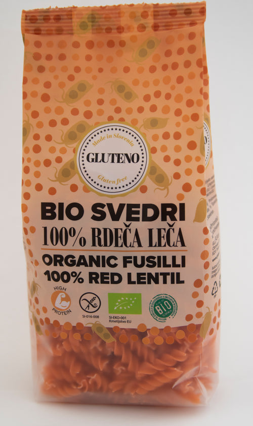 BIO Testenine Brez Glutena – Rdeča Leča